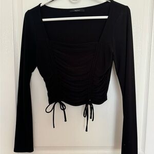 Long Sleeve Cropped Top